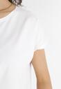 Biały T-shirt Bawełniany z Krótkim Rękawem Erestusia