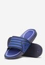 Niebieskie Piankowe Klapki z Szerokim Ozdobnym Paskiem Hypacia