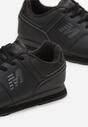 Czarne Sznurowane Buty Sportowe z Cholewką przed Kostkę Adotia