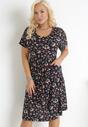 Rochie Bleumarin cu bej