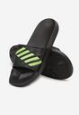 Papuci Negru cu verde