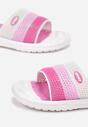 Papuci Alb cu fucsia