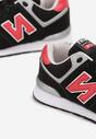 Pantofi sport Negru cu roșu