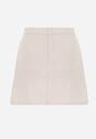 Beżowe Szorty Imitujące Spódnicę z Agrafkami Josellin