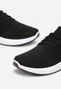 Czarne Buty Sportowe przed Kostkę z Wiązaniem Maiken