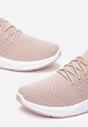 Różowe Buty Sportowe przed Kostkę z Wiązaniem Maiken