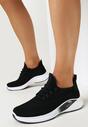 Czarne Buty Sportowe z Elastyczną Cholewką Askya