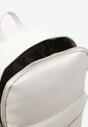 Biały Miejski Plecak z Imitacji Skóry Devria