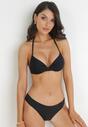 Czarne Bikini z Wiązaniem na Szyi i Efektem Push Up Annison