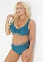 Niebieskie Bikini z Ozdobnymi Taśmami Janelia
