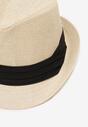 Beżowa Kapelusz z Plecionego Papieru Fedora Glizza