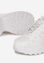 Białe Sneakersy przed Kostkę na Grubej Podeszwie Somaya