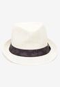Beżowa Kapelusz z Szerokim Rondem i Ozdobną Taśmą Anaze