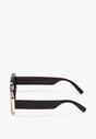 Czarne Okulary z Grubymi Oprawkami w Retro Stylu Isonitte