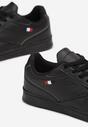 Czarne Buty Sportowe na Płaskiej Podeszwie przed Kostkę Ilonimo