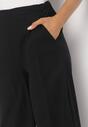 Czarne Szerokie Spodnie Bawełniane Camprell