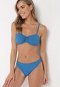 Niebieskie 2-częściowe Bikini z Biustonoszem i Majtkami Ponva