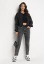 Ciemnoszare Jeansy Mom Fit Agine