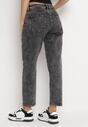 Ciemnoszare Jeansy Mom Fit Agine