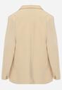Beżowa Niezapinana Marynarka z Klapami Harleig