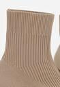 Bézs Magassarkú bokacsizma