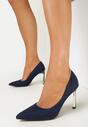 Pantofi stiletto Bleumarin