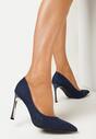 Pantofi stiletto Bleumarin