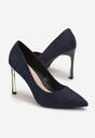 Pantofi stiletto Bleumarin