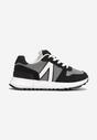 Czarne Sneakersy Ozdobione Wstawkami Anguethan