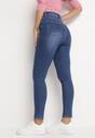 Niebieskie Jeansy Skinny z Wysokim Stanem Endellion