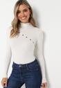 Pulover pe gât Alb