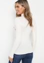 Pulover pe gât Alb