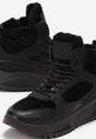 Czarne Sneakersy za Kostkę Ocieplone Shamoun