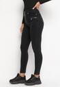 Czarne Jeansy Skinny z Wysokim Stanem Vineo