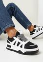 Sneakers Alb cu negru