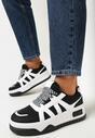 Sneakers Alb cu negru