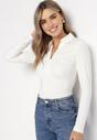 Biała Bluzka na Guziki Nusentta