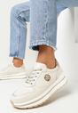 Beżowe Skórzane Sneakersy Nerinde