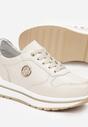 Beżowe Skórzane Sneakersy Nerinde