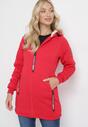 Czerwona Bluza z Kapturem Birille