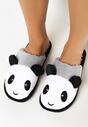 Szare Kapcie z Pluszowym Misiem Pandą Maxoria