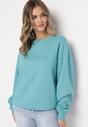 Niebieska Ocieplana Bluza Oversize Lhea