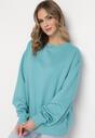 Niebieska Ocieplana Bluza Oversize Lhea
