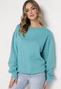 Niebieska Ocieplana Bluza Oversize Lhea