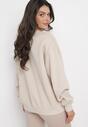 Beżowa Ocieplana Bluza Oversize Lhea