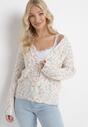 Cardigan Alb