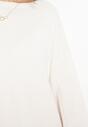 Biały Sweter z Długim Rękawem o Klasycznym Kroju Blitesa