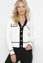 Cardigan Alb