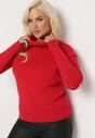 Czerwony Sweter z Golfem Sazerna