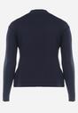Granatowy Sweter z Golfem Erimessa